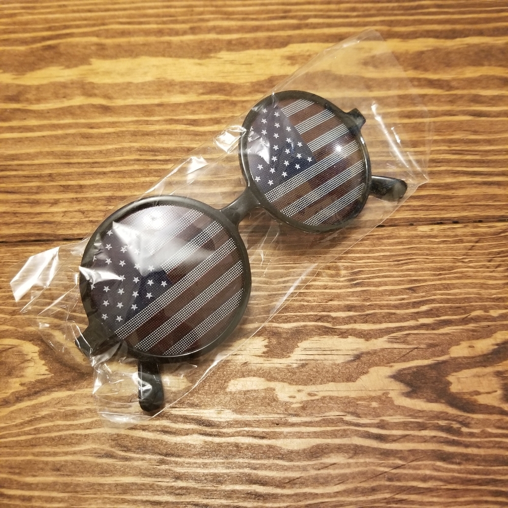 Round American Flag Sunglasses